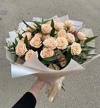 Букет Кремовые розы Латте в Константиново